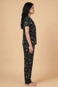 Zivame Knit Cotton Pyjama Set - Tap Shoe — thumbnail 3